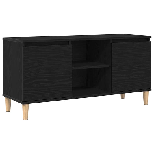 TV-Schränk Schwarz 102 x 35 x 50 cm Holzwerkstoff