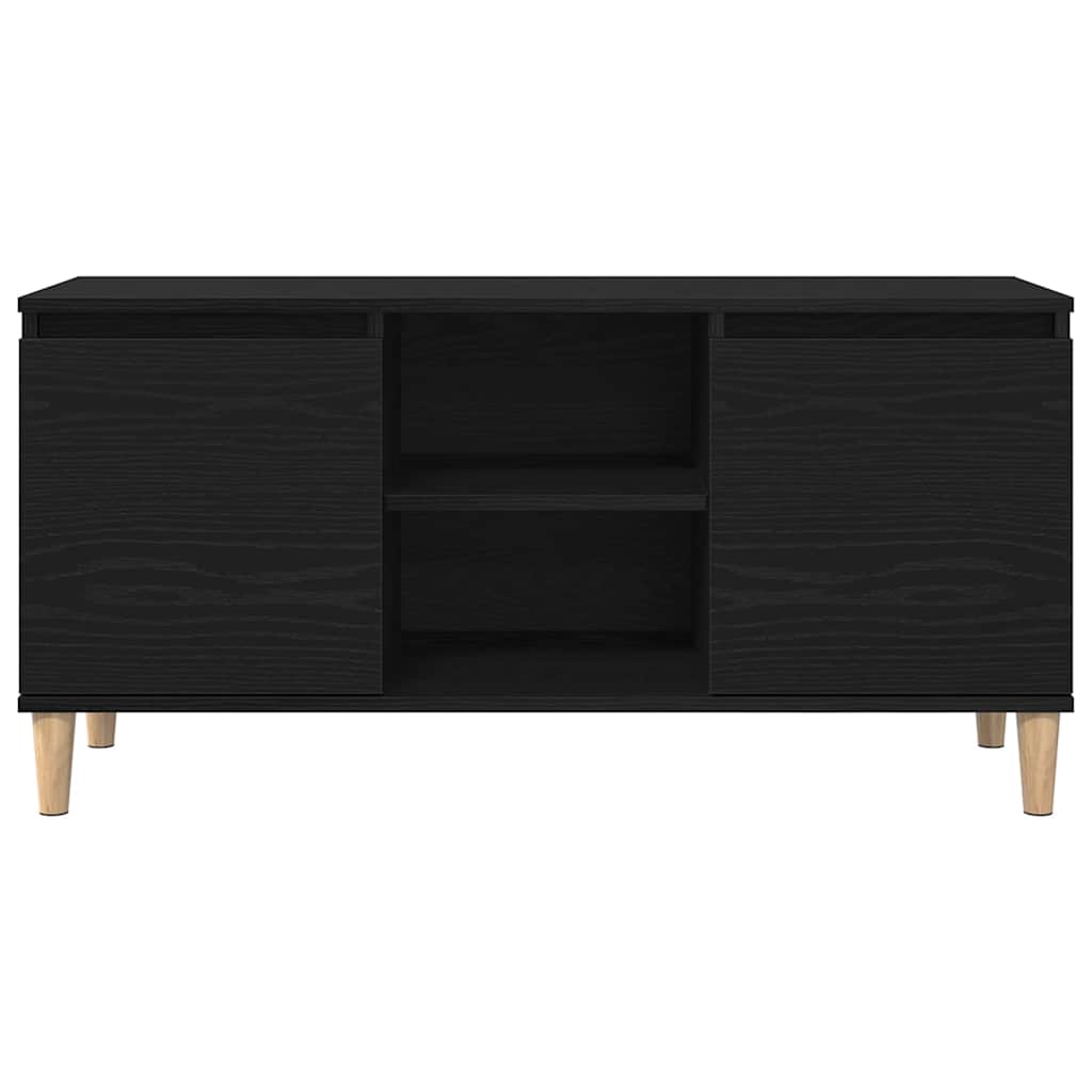 TV-Schränk Schwarz 102 x 35 x 50 cm Holzwerkstoff