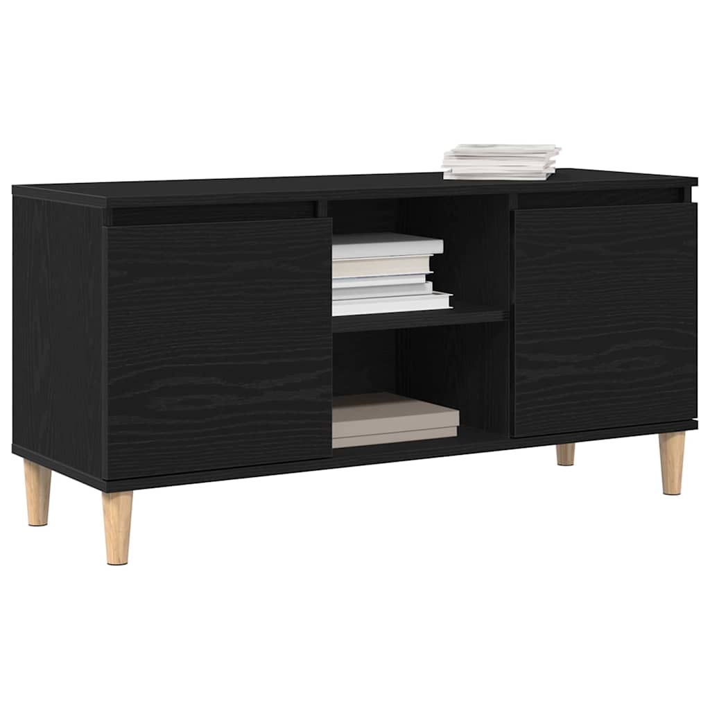 TV-Schränk Schwarz 102 x 35 x 50 cm Holzwerkstoff