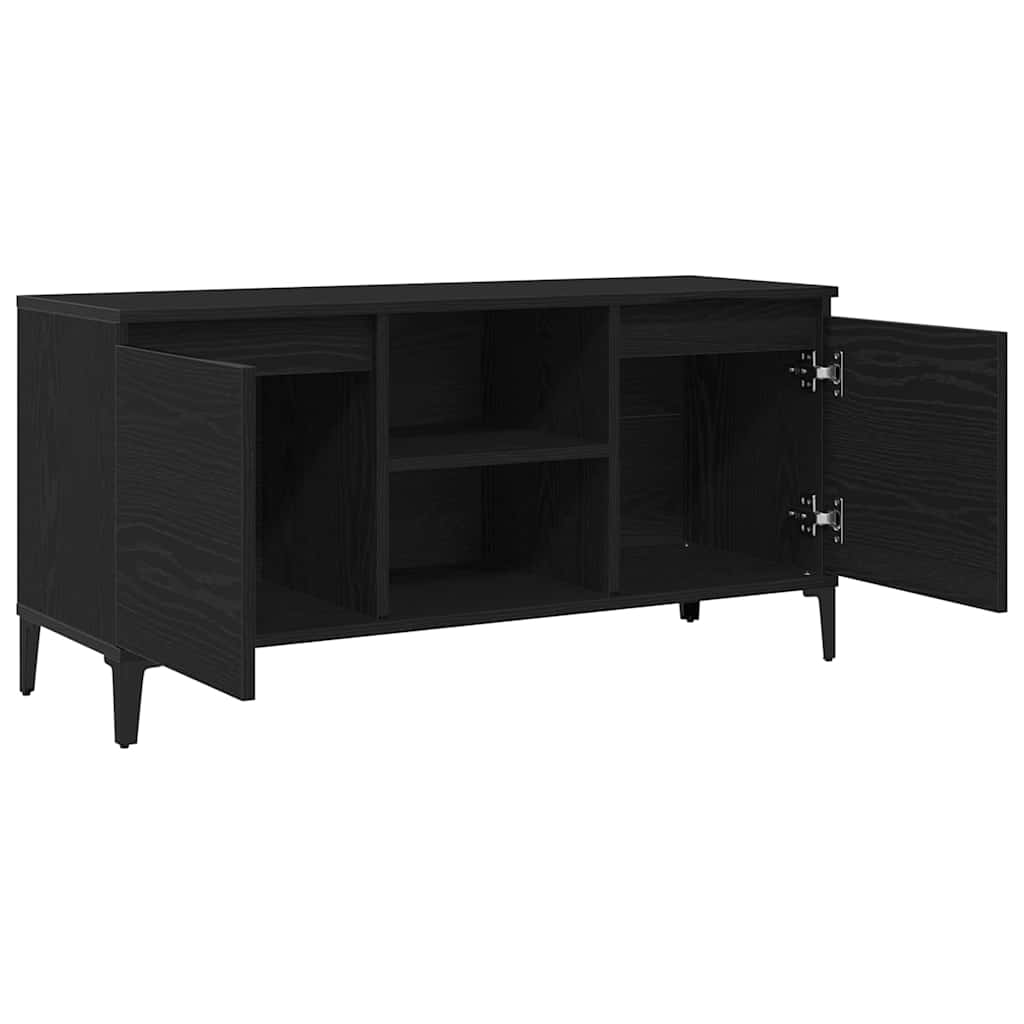 TV-Schränk Schwarz 102 x 35 x 50 cm Holzwerkstoff