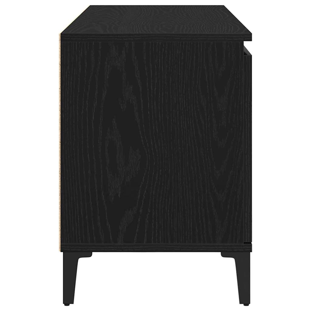 TV-Schränk Schwarz 102 x 35 x 50 cm Holzwerkstoff