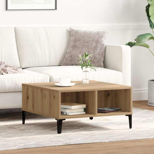 Couchtisch Eiche handwerklich 60 x 60 x 30 cm Holzwerkstoff