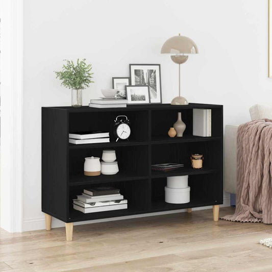 Sideboard Schwarze Eiche 103,5 x 35 x 70 cm Holzwerkstoff