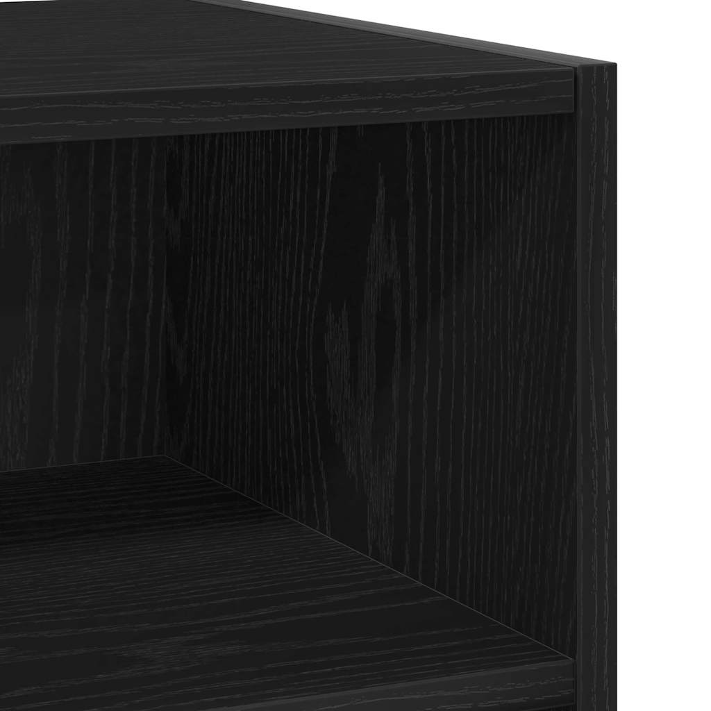Sideboard Schwarz Eichen-Optik 103,5 x 35 x 70 cm Holzwerkstoff