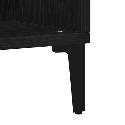 Sideboard Schwarz Eichen-Optik 103,5 x 35 x 70 cm Holzwerkstoff