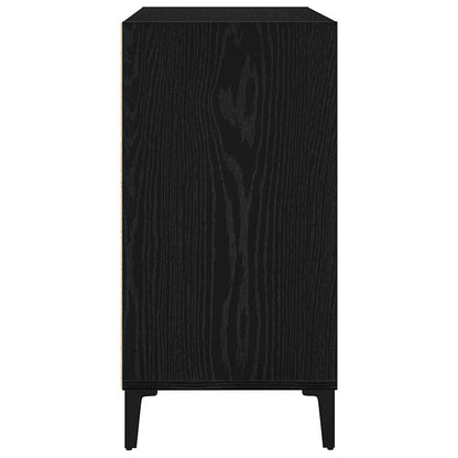 Sideboard Schwarz Eichen-Optik 103,5 x 35 x 70 cm Holzwerkstoff