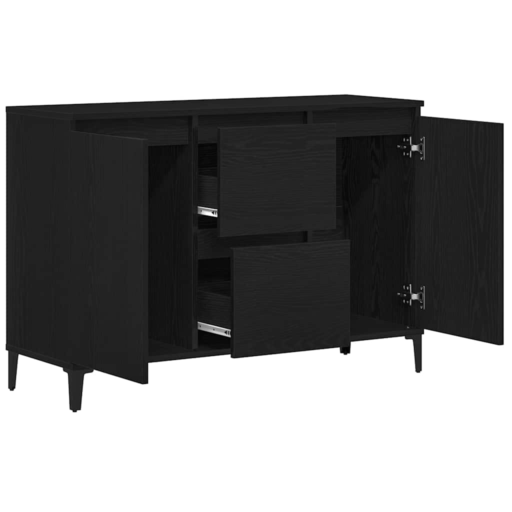 Sideboard mit Schubladen Schwarz 104 x 35 x 70 cm Holzwerkstoff