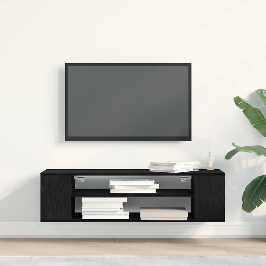 TV-Schränk Schwarz 100 x 30 x 26,5 cm Holzwerkstoff