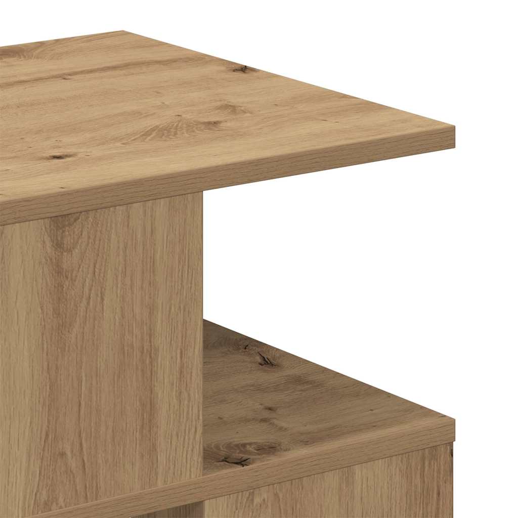 Beistelltisch Eiche handwerklich 40 x 40 x 40 cm Holzwerkstoff