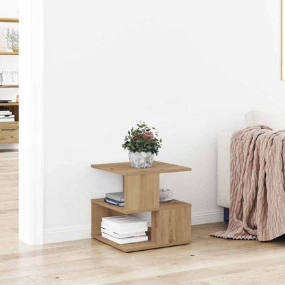 Beistelltisch Eiche handwerklich 40 x 40 x 40 cm Holzwerkstoff