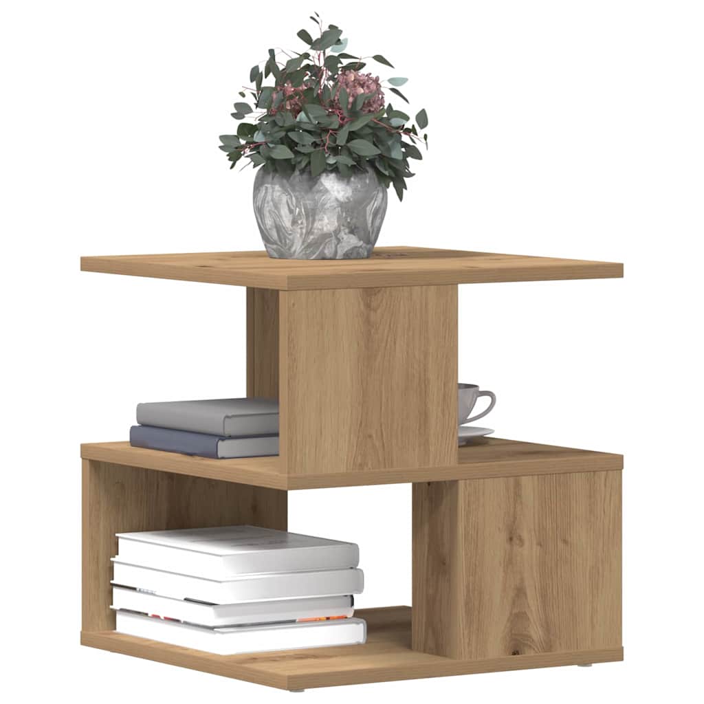 Beistelltisch Eiche handwerklich 40 x 40 x 40 cm Holzwerkstoff