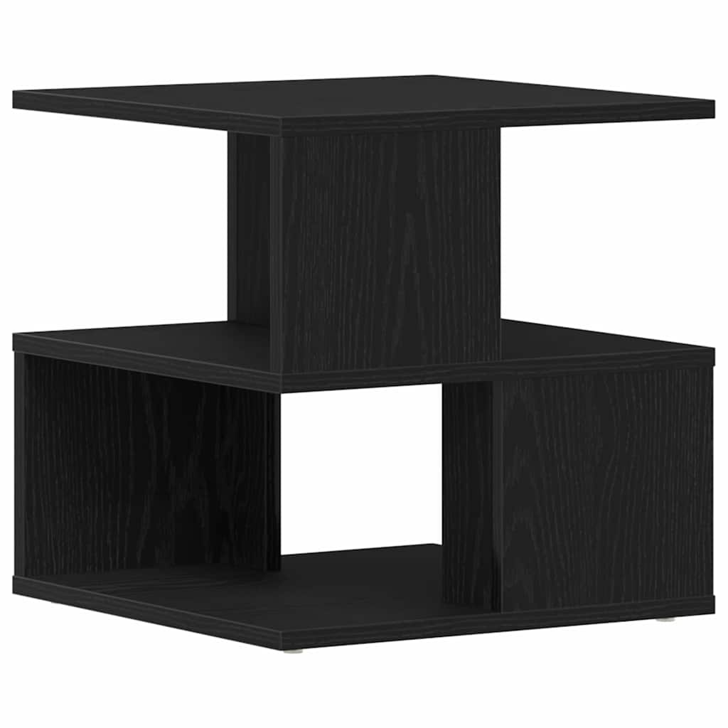 Beistelltisch Schwarz Eichen-Optik 40 x 40 x 40 cm