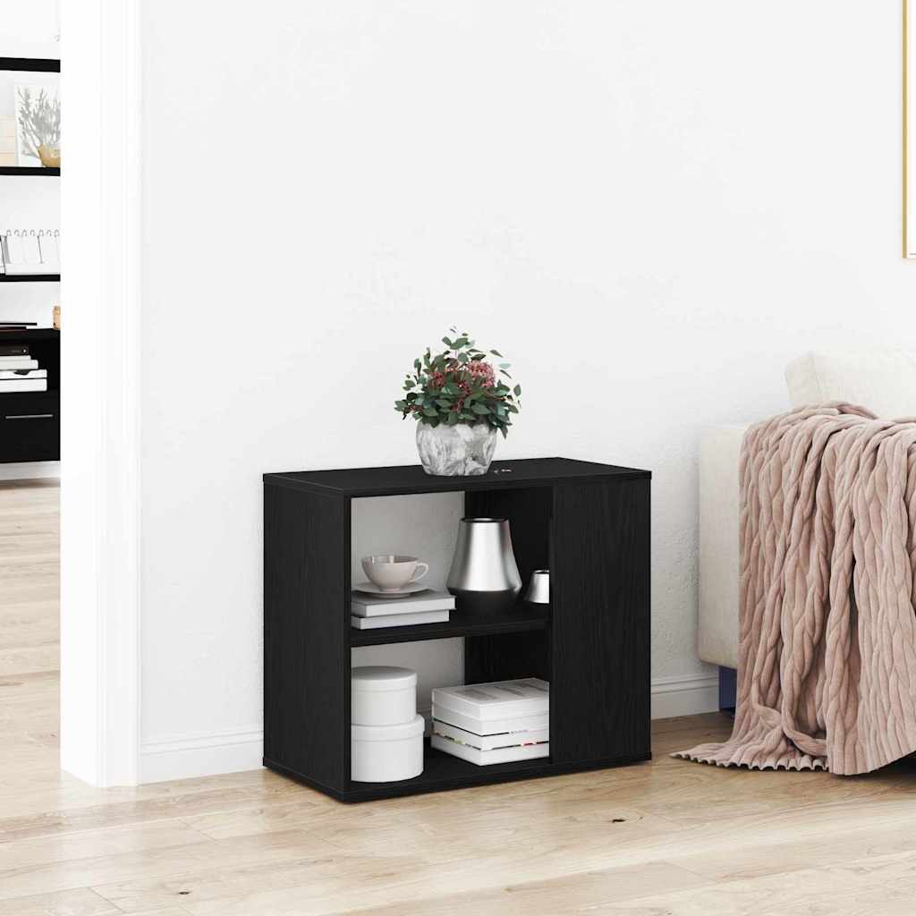 Sideboard Schwarz 60 x 30 x 50 cm Holzwerkstoff