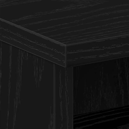 Nachttisch Schwarz Eichen-Optik 40 x 40 x 50 cm Holzwerkstoff