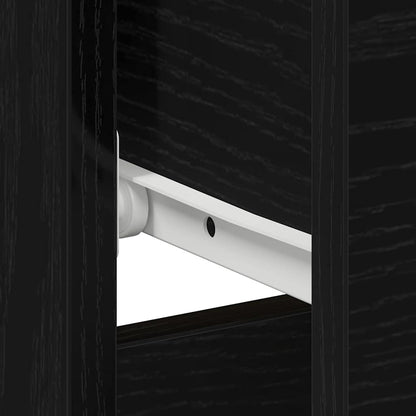 Nachttisch Schwarz Eichen-Optik 40 x 40 x 50 cm Holzwerkstoff