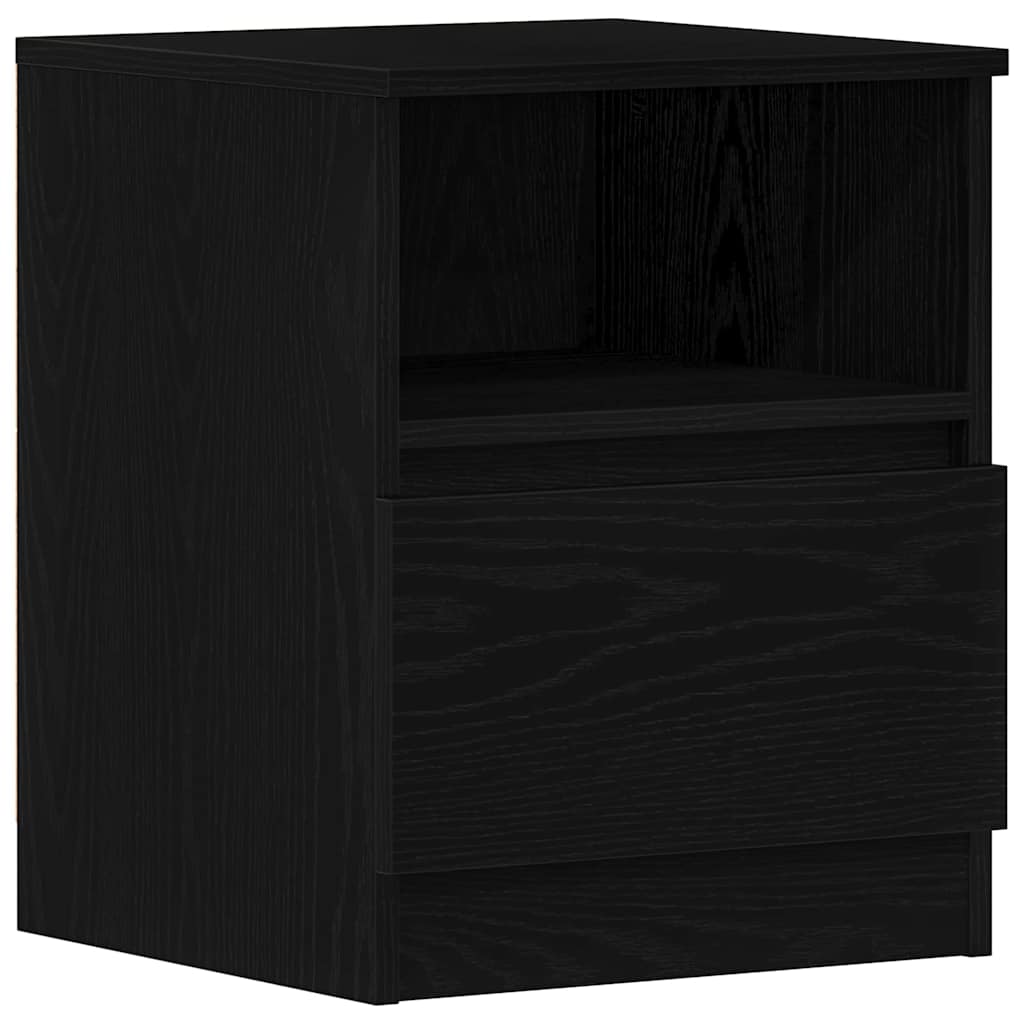 Nachttisch 2 pcs Schwarze Eiche 40 x 40 x 50 cm Holzwerkstoff