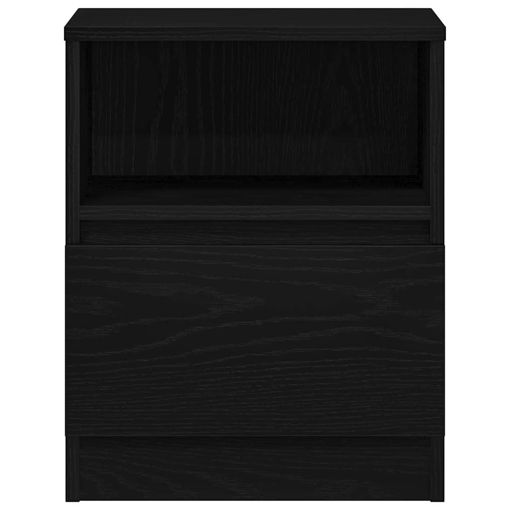 Nachttisch 2 pcs Schwarze Eiche 40 x 40 x 50 cm Holzwerkstoff