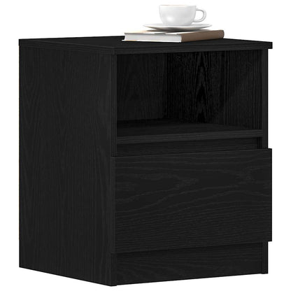 Nachttisch 2 pcs Schwarze Eiche 40 x 40 x 50 cm Holzwerkstoff