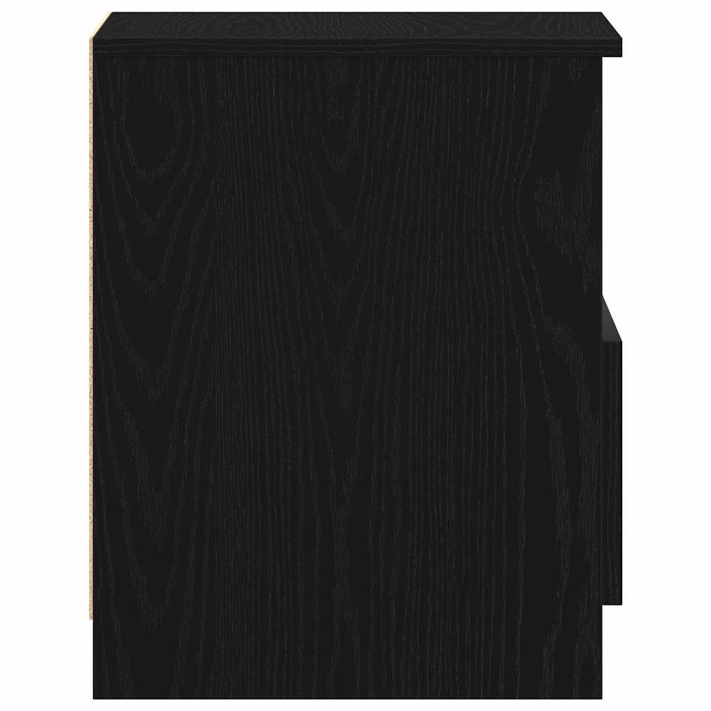 Nachttisch 2 pcs Schwarze Eiche 40 x 40 x 50 cm Holzwerkstoff
