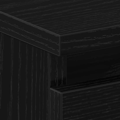 Nachttisch 2 pcs Schwarze Eiche 50 x 40 x 43,5 cm Holzwerkstoff