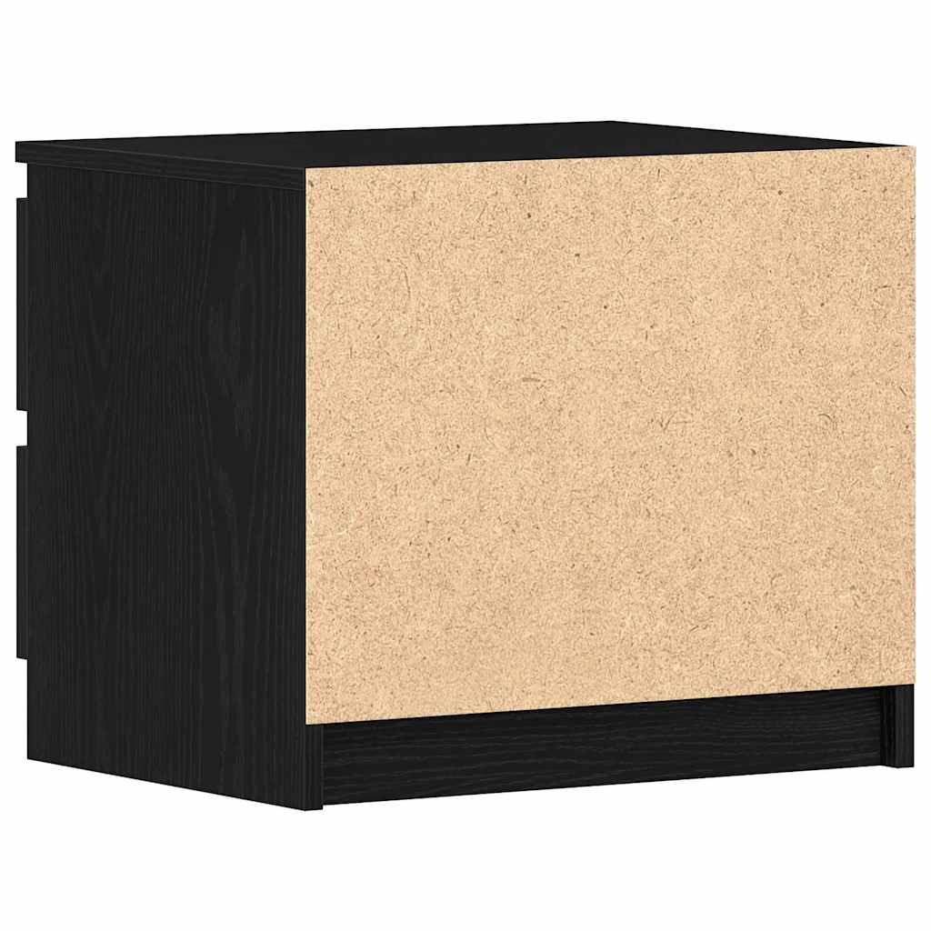 Nachttisch 2 pcs Schwarze Eiche 50 x 40 x 43,5 cm Holzwerkstoff