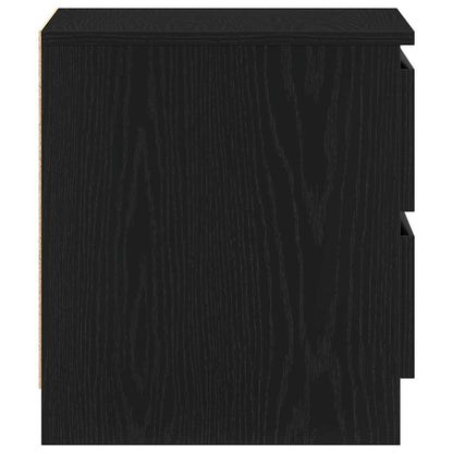 Nachttisch 2 pcs Schwarze Eiche 50 x 40 x 43,5 cm Holzwerkstoff