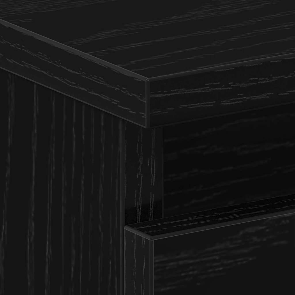 Nachttisch 2 pcs Schwarze Eiche 40 x 35 x 62,5 cm Holzwerkstoff