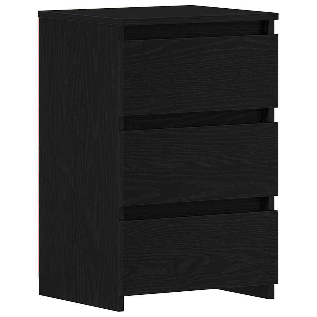 Nachttisch 2 pcs Schwarze Eiche 40 x 35 x 62,5 cm Holzwerkstoff