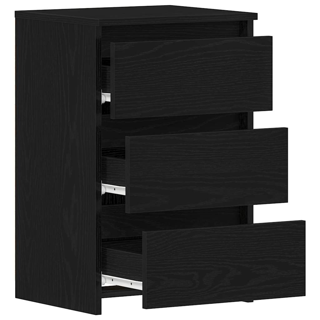 Nachttisch 2 pcs Schwarze Eiche 40 x 35 x 62,5 cm Holzwerkstoff