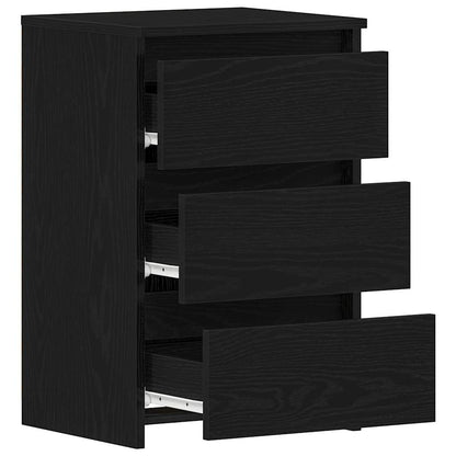 Nachttisch 2 pcs Schwarze Eiche 40 x 35 x 62,5 cm Holzwerkstoff