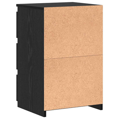 Nachttisch 2 pcs Schwarze Eiche 40 x 35 x 62,5 cm Holzwerkstoff