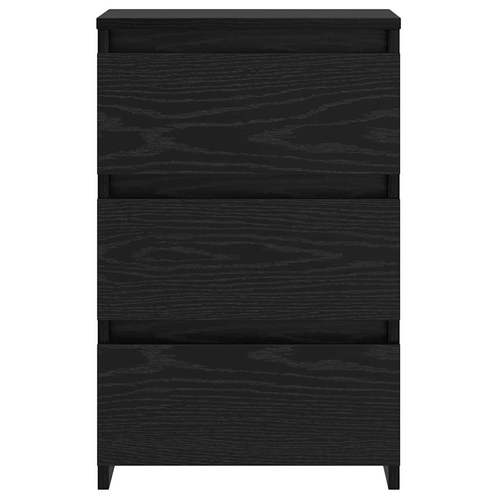 Nachttisch 2 pcs Schwarze Eiche 40 x 35 x 62,5 cm Holzwerkstoff