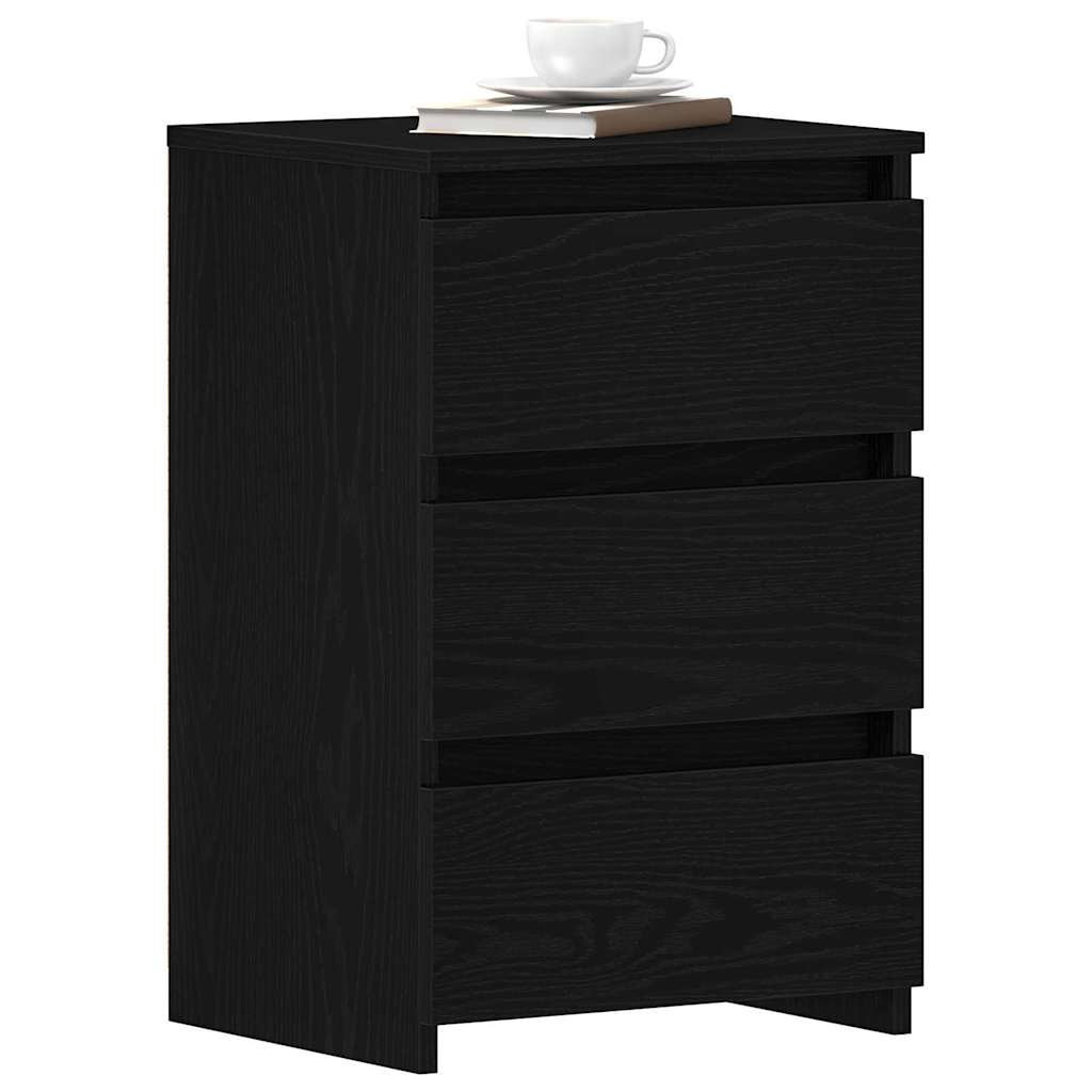 Nachttisch 2 pcs Schwarze Eiche 40 x 35 x 62,5 cm Holzwerkstoff
