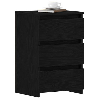 Nachttisch 2 pcs Schwarze Eiche 40 x 35 x 62,5 cm Holzwerkstoff