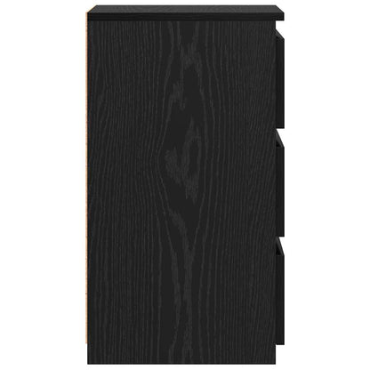 Nachttisch 2 pcs Schwarze Eiche 40 x 35 x 62,5 cm Holzwerkstoff
