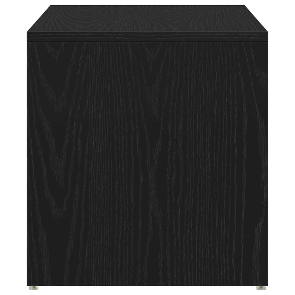 Beistelltisch Schwarz Eichen-Optik 59 x 36 x 38 cm