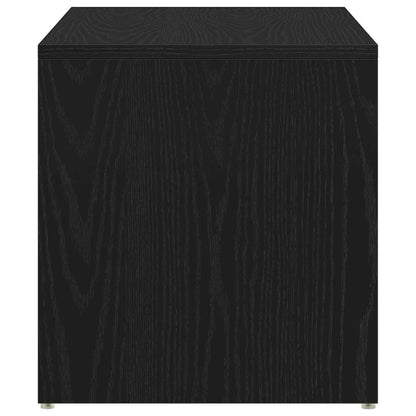 Beistelltisch Schwarz Eichen-Optik 59 x 36 x 38 cm