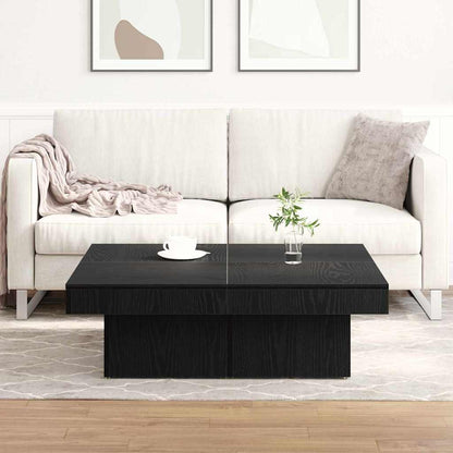 Couchtisch Schwarze Eiche 90 x 90 x 28 cm Holzwerkstoff