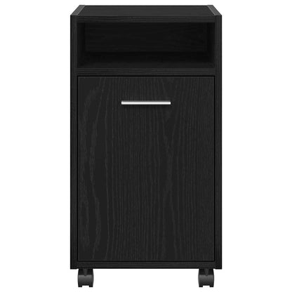 Wagen-Seitenkombination Schwarz Eichen-Optik 33 x 38 x 60 cm