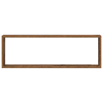 Wandregal 2 pcs Altes Holz 80 x 15 x 26 cm Holzwerkstoff