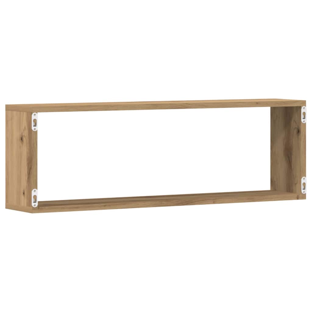 Wandregal mit Regal 2 pcs Handwerklich gefertigter Eichenholz
