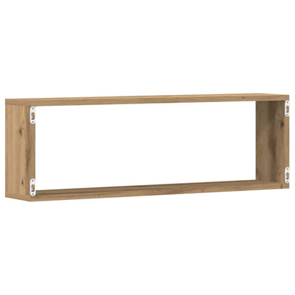 Wandregal mit Regal 2 pcs Handwerklich gefertigter Eichenholz