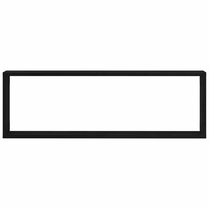 Wandregal 4 pcs Schwarz Eiche 80 x 15 x 26 cm Holzwerkstoff