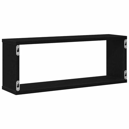 Wandregale 4 pcs Schwarze Eiche 60 x 15 x 23 cm Holzwerkstoff