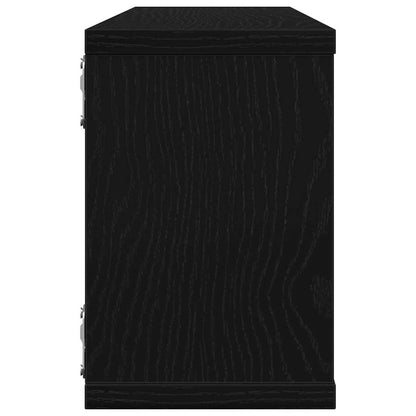 Wandregale 4 pcs Schwarze Eiche 60 x 15 x 23 cm Holzwerkstoff