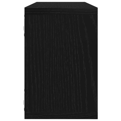 Wandregale 6 pcs Schwarze Eiche 60 x 15 x 23 cm Holzwerkstoff