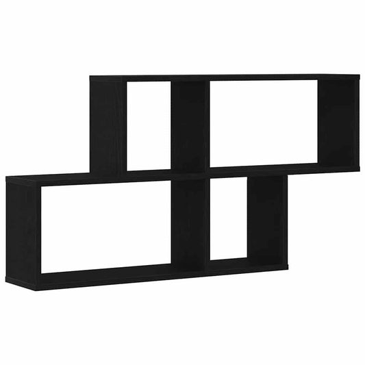 Wandregal Schwarze Eiche 76 x 15 x 53 cm Holzwerkstoff
