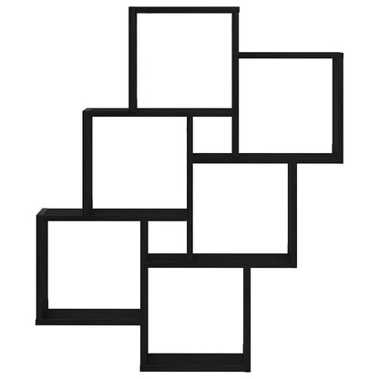 Wandregal Schwarze Eiche 78 x 15 x 92 cm Holzwerkstoff