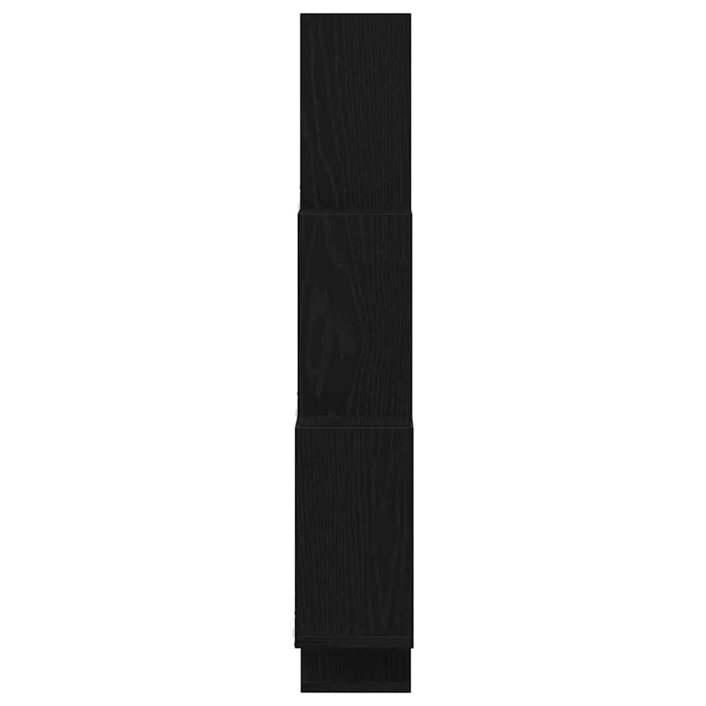 Wandregal Schwarze Eiche 78 x 15 x 92 cm Holzwerkstoff