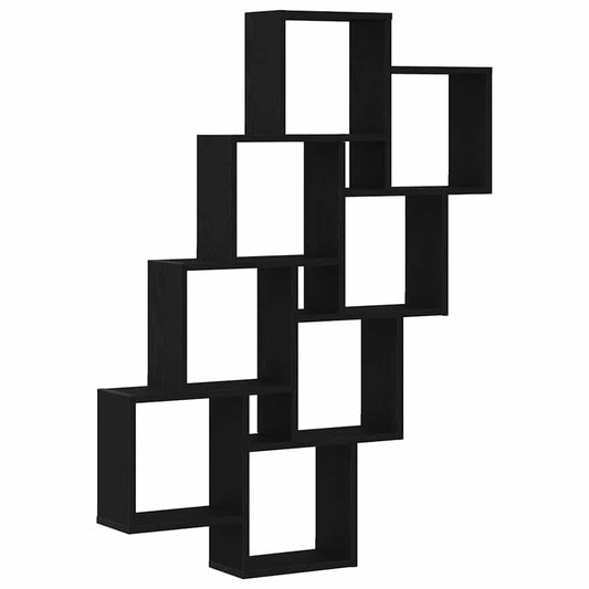 Wandregal Schwarze Eiche 90 x 15 x 119,5 cm Holzwerkstoff